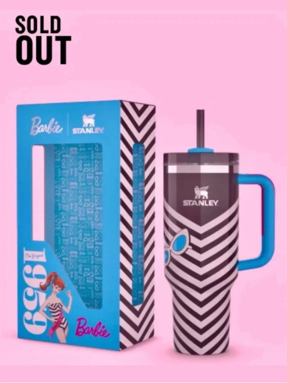 Barbie x Stanley Original Barbie 40oz Quencher Tumbler BNIB - Picture 4 of 16